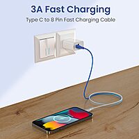 POR 3013 HUE X C-Lightning – 20W USB-C to Lightning Braided Cable 1M 06 Months