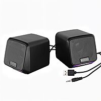 Zebronics Igloo 1 – 2.0 USB Speakers, 8W, LED Lighting, Compact & Powerful Sound for PC & Laptop