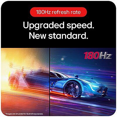 LG UltraGear™, 27 Inch, Full HD IPS Gaming Monitor, 180Hz, 1ms (GtG), HDR10, AMD FreeSync, 27GS65F-B