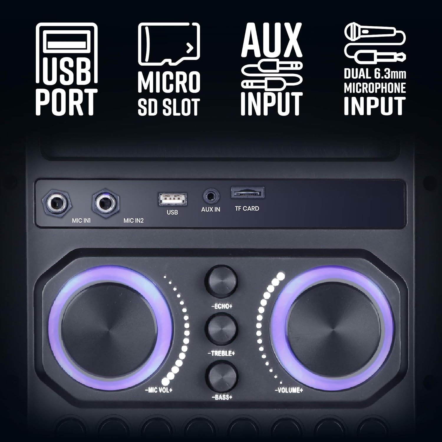 Zebronics 501 Moving Monster 2X8L Trolley Speaker Zebronics 501 Moving Monster 2X8L Trolley Speaker