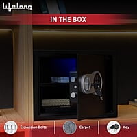 Lifelong LLHSL08 22Litres Home Safe Electronic Locker with LED Light  Digital Security Safe for Home & Office