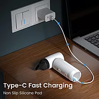 Portronics Tez Air Duster – Portable Air Duster Blower | Rechargeable | White | 1 Year Warranty