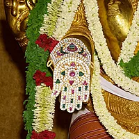 Gold Plated Divine Hand and Leg Ornament for God and Goddess Alankaram
