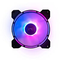 SMPS RGB LED PC Fan | Customizable LEDs, Air Balance Curve Blade Design, Sealed Bearing, PWM Control for Computer Case SMPS RGB LED PC Fan | Customizable LEDs, Air Balance Curve Blade Design, Sealed Bearing, PWM Control for Computer Case