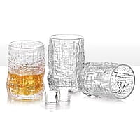 Treo by Milton Icy On The Rocks Glass Tumbler,6 Pc Set,270 ml Each,Transparent