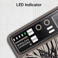 ZEBRONICS FUN MW65 Wireless Power Bank, 10000 mAh, Rapid Charge, Built-in Wireless Charging Pad, Outputs - 22.5W Wired | 15W Wireless, Type C PD, LED Indicator