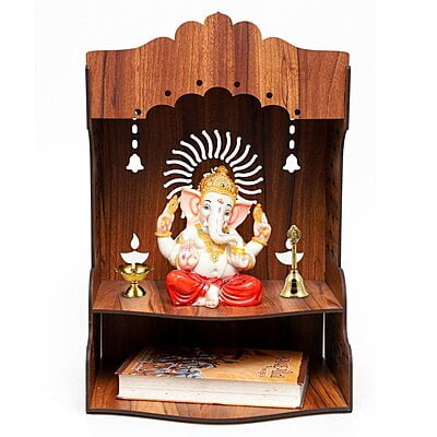 Sehrawat Brothers Wooden Pooja Mandir for Home & Office SB016 Sehrawat Brothers Wooden Pooja Mandir for Home & Office SB016