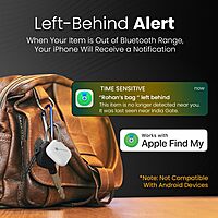 Portronics Loca iOS Item Finder – MFi Certified | Buzzer & Left-Behind Alerts