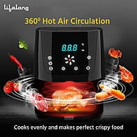 Lifelong LLHFD421 HealthyFry Pro 4.2L Digital Air Fryer with Curated 7-Preset Menu, Touch Control & Digital Display
