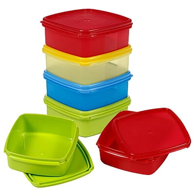Varmora V Fresh 250 ml  Set of 6 FDA Approved BPA-Free Fun Colors Fresh and Hygienic Food Storage Container