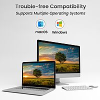 Portronics Mport 51 – A versatile 5-in-1 USB-C hub featuring HDMI for 4K video output, LAN for stable internet, and multiple USB ports for seamless connectivity and enhanced productivity.