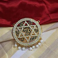 Gold Plated Green Stone Saravanabava,murugan  Pendant / doller