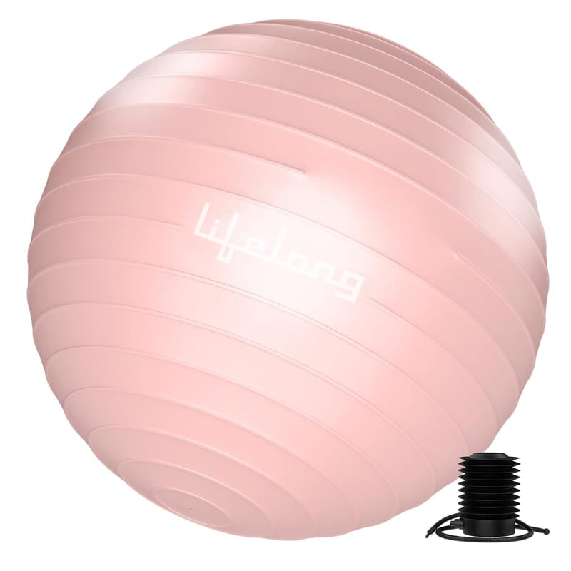 Lifelong Gym Ball for Exercise-Anti Burst Exercise Ball- Fitness Yoga Ball,,Pregnancy & Labor Ball