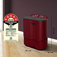 Godrej 10.5 Kg 5 Star Semi-Automatic Top Load Washing Machine With Toughened Glass Lid