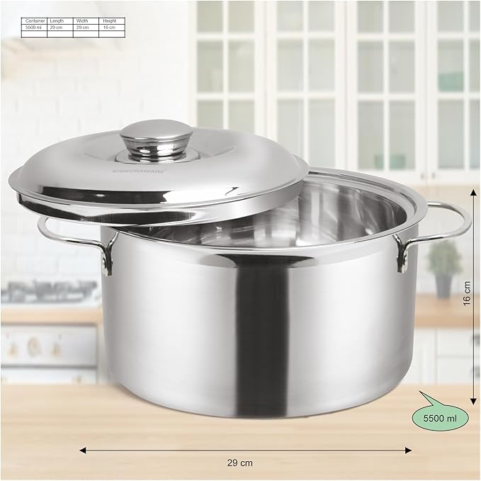 "Signora Ware Therma Casserole with Steel Handle 7.5 Liter