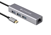 Ultraprolink UM0095 GigaHub USB-C with Ethernet & USB 3.0 X 3