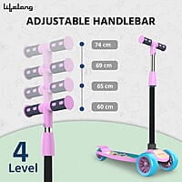 Lifelong LLKS03 Foldable Kick Skating Cycle Skate Scooter for Kids(Max User Weight: 50Kg)