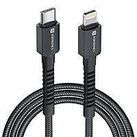 Portronics Konnect X – 27W Type-C to Lightning Cable, 1M, fast charging, durable design, compatible with iPhone, iPad, and more, high-speed data transfer, tangle-free, perfect for everyday use.