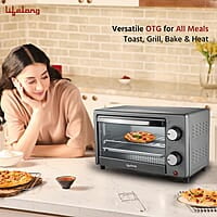 Lifelong OTG 10 Litre for Kitchen with Baking Tray - 800W Electric Oven Toaster Griller