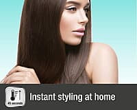 Havells HS4101 Ceramic Plates Fast Heat up Hair Straightener, Straightens & Curls, Suitable for all Hair Types