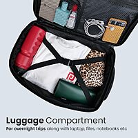 Portronics Elements U Backpack – 15.6 Inch Laptop Backpack | Grey | 1 Year Warranty