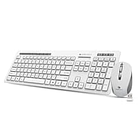 Zebronics Companion 500 Wireless Keyboard and Mouse White