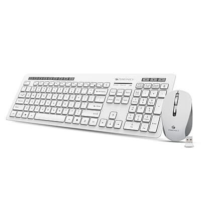Zebronics Companion 500 Wireless Keyboard and Mouse White Zebronics Companion 500 Wireless Keyboard and Mouse White