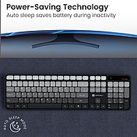 Portronics Key11 Grey Combo | Bluetooth 5.3, USB Connectivity, Type-C Charging | Sleek Design, Ergonomic Keys, Long Battery Life | Perfect for Home and Office Use | Reliable Performance.