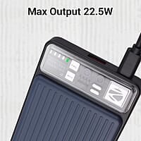 ZEBRONICS MW65 Wireless Power Bank, 10000 mAh, Rapid Charge, Built-in Wireless Charging Pad, Outputs - 22.5W Wired | 15W Wireless, Type C PD, LED Indicator