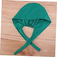Surgical Green Cloth Surgeon Cap – Adjustable Cotton OT Cap