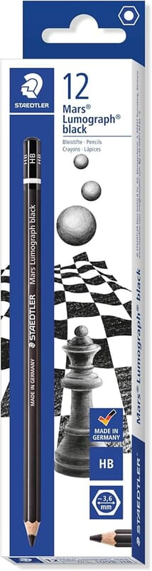 STA 100B LUMOGRAPH BLACK PENCILS - HB STA 100B LUMOGRAPH BLACK PENCILS - HB