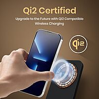 Portronics Flux 15W MagSafe Qi2 Wireless Charger – Black: Experience fast and efficient charging with this sleek, portable charger. Compatible with all Qi-enabled devices for ultimate convenience.