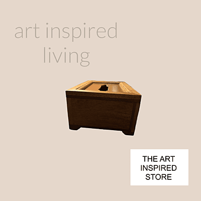 Art Inspired Tissue Box | Wood
