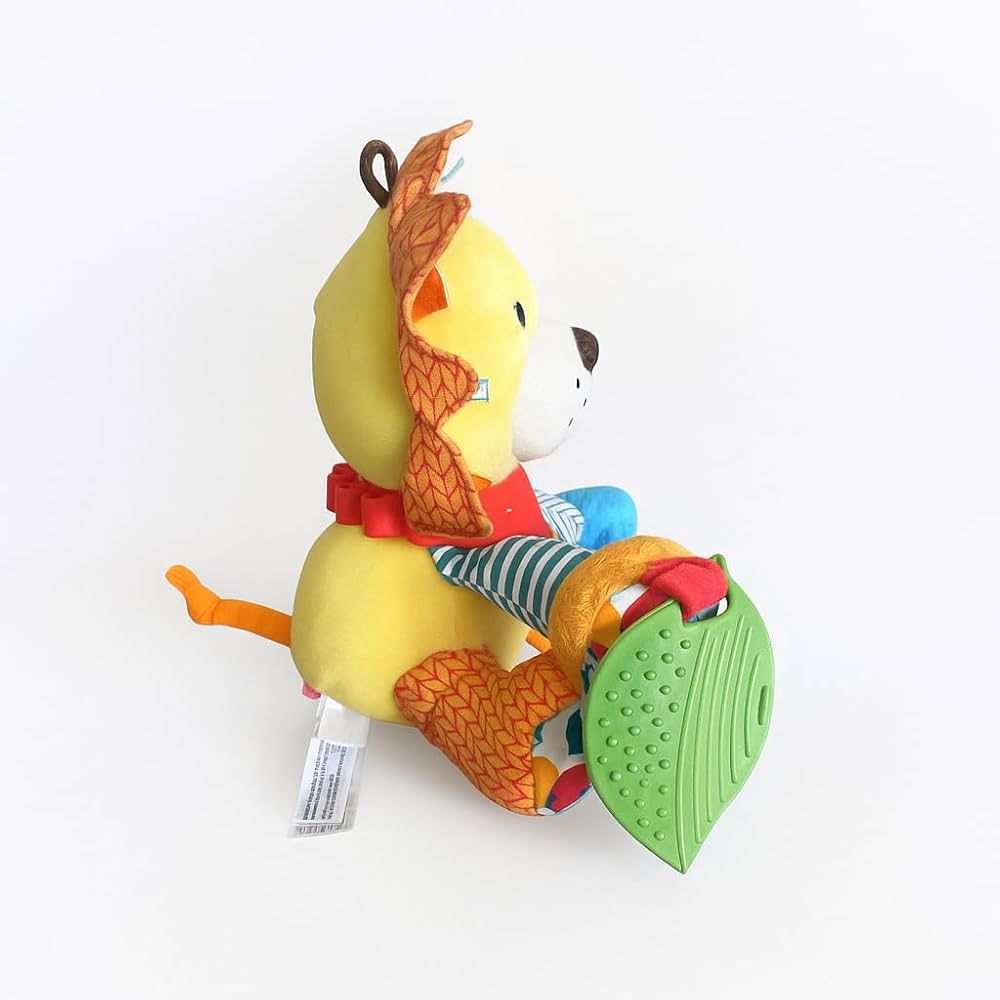 Cozy Lion Multi-Sensory Activity Teething Toy & Rattle Cozy Lion Multi-Sensory Activity Teething Toy & Rattle