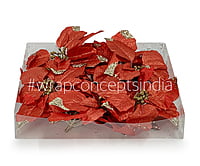 Flower with glittered pollen - Red