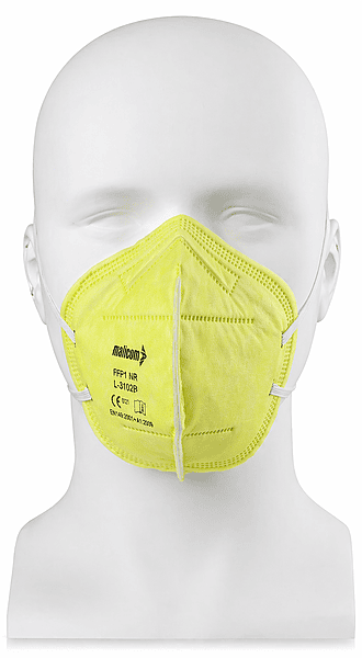 Mallcom FFP1 Without Valve Yellow mask Ear loop