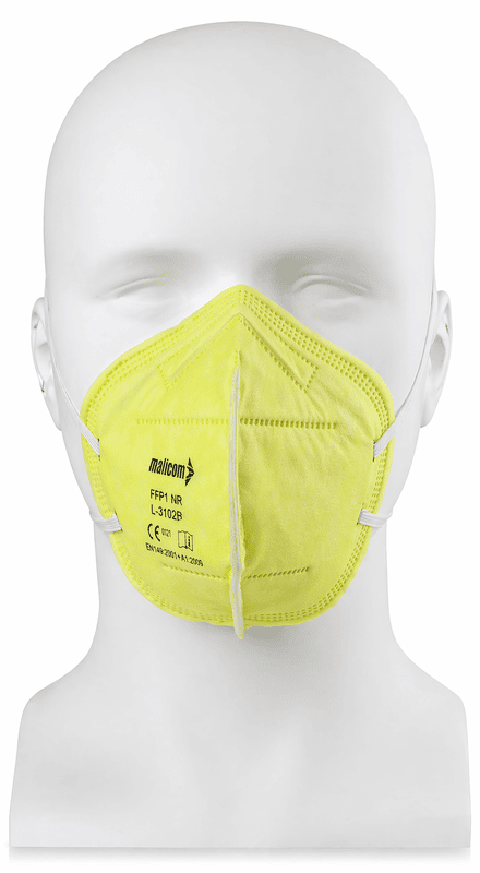 Mallcom FFP1 Without Valve Yellow mask Ear loop