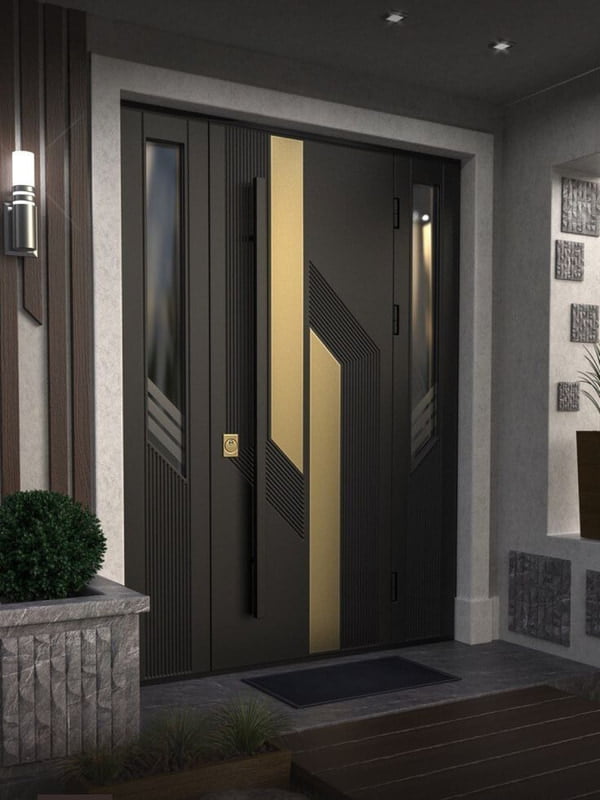 Contemporary HDHMR Louvered Door with Deco Paint