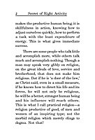 Secret of Right Activity