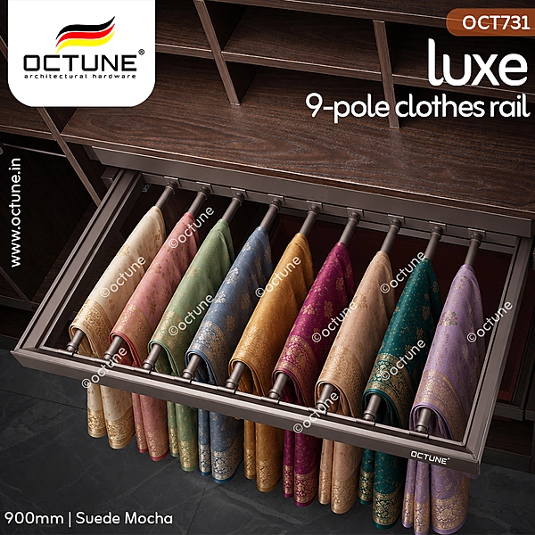 Octune Luxe 9-Pole Clothes Rail