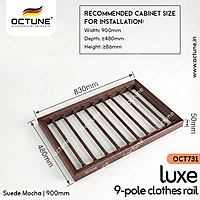 Octune Luxe 9-Pole Clothes Rail