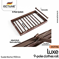 Octune Luxe 9-Pole Clothes Rail