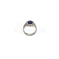 92.5 Sterling Silver Ring Gemstone blue stone Men