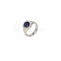 92.5 Sterling Silver Ring Gemstone blue stone Men