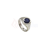 92.5 Sterling Silver Ring Gemstone blue stone Men