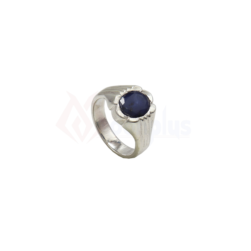 92.5 Sterling Silver Ring Gemstone blue stone Men