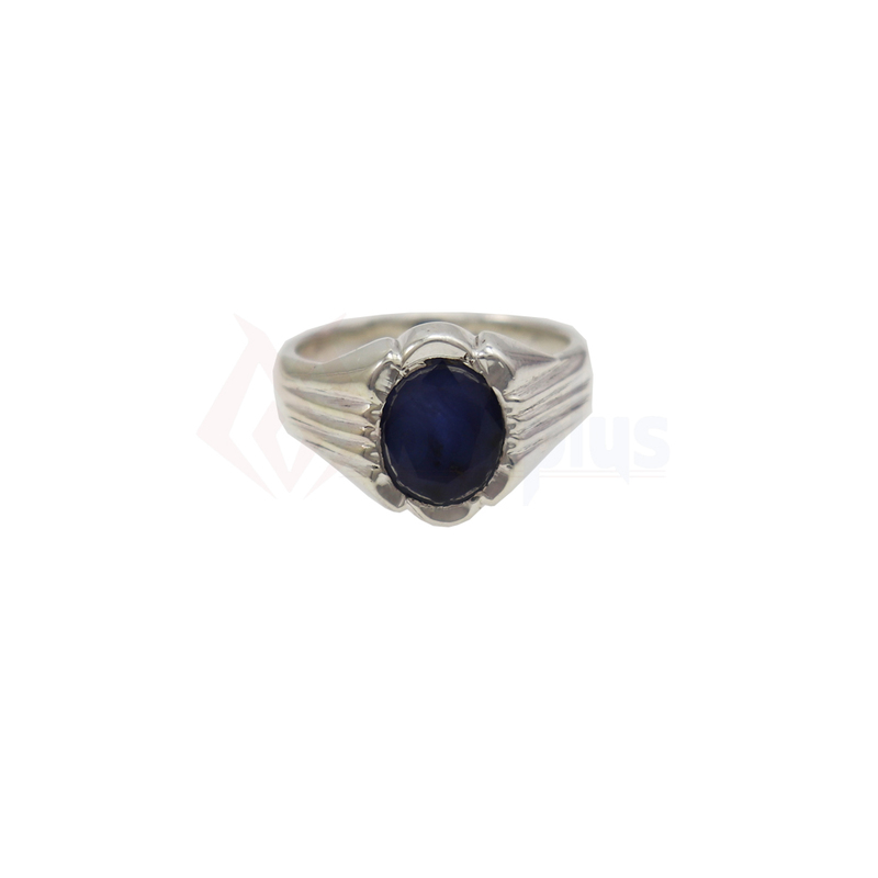 92.5 Sterling Silver Ring Gemstone blue stone Men