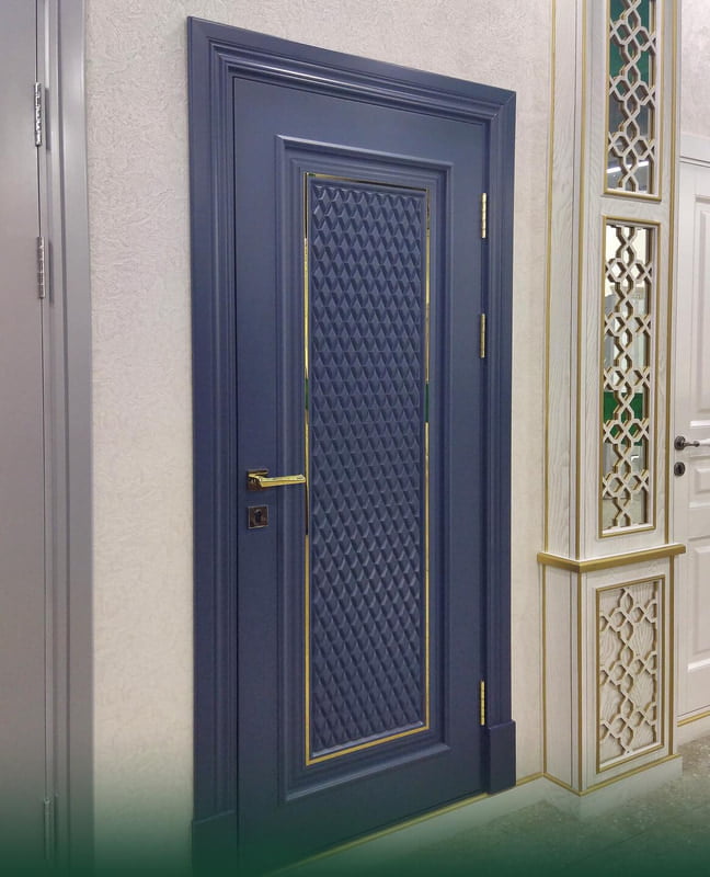 Royal Blue Elegance 3D HDHMR Moulding Door