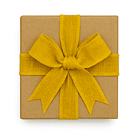 Mustard Yellow Burlap Ribbon