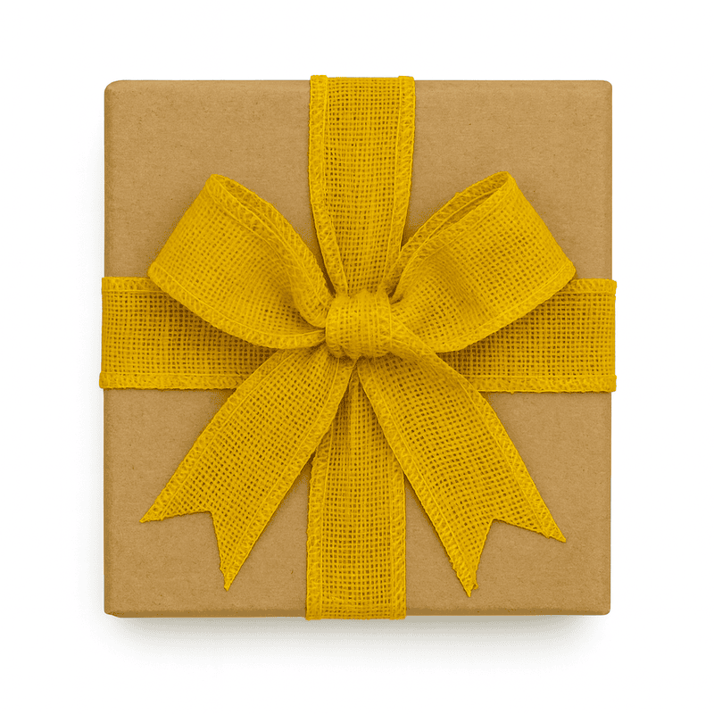 Mustard Yellow Burlap Ribbon